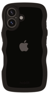 Holdit Wavy Case iPhone 16 mobilskal transparent