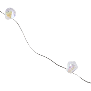 Batteridriven ljusslinga diamant LED Northlight, 2 m