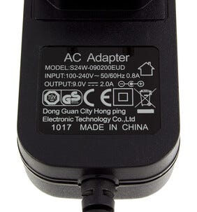 Exibel nettadapter 9 V DC/2 A