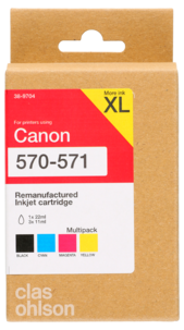 Clas Ohlson blekkpatron multipack XL til Canon PGI-570 / CLI-571