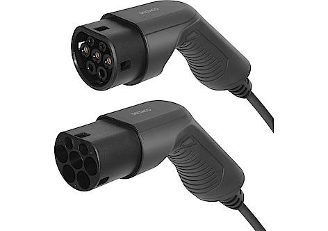 Deltaco laddkabel elbil, typ 2 till typ 2, 1 fas, 7 meter