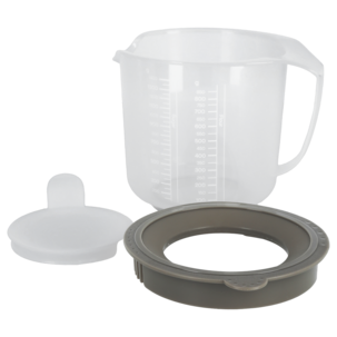 Måttkanna plast med lock och sil, 1,4 liter