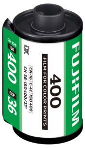 Fujifilm 400 fargefilm ISO 400 35 mm, 36 eksponeringer