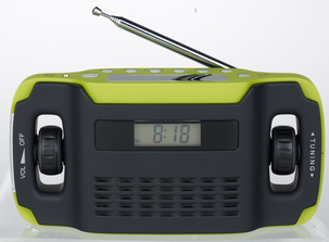 AM/FM-dynamoradio med solcell