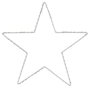 LED-lysstjerne med timer, utendørs, 38 cm