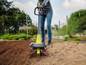 Ryobi jordfräs RY18CVA-0 One+ 18 V, batteridriven