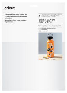 Cricut Sticker Set vattentåligt, A4, 6 ark