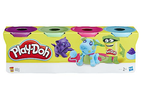 Play-Doh lera 4-pack, från 2 år