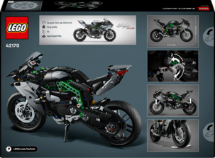 LEGO Technic Kawasaki Ninja H2R motorsykkel 42170, fra 10 år
