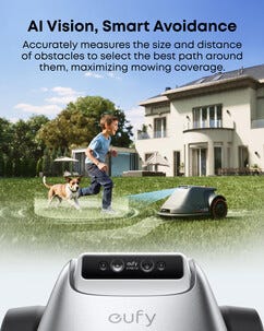 Eufy E15 robotgressklipper uten begrensningskabel, 800 m2