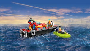 LEGO City brannredningsbåt, fra 5 år, 60373