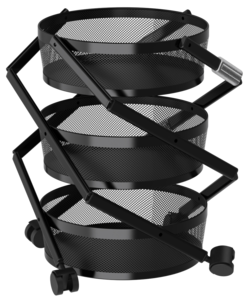 Rullvagn med lådor, badrum och kök, hopfällbar