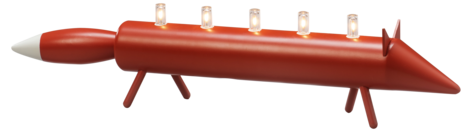 Konstsmide adventsljusstake räv, 55,2 cm