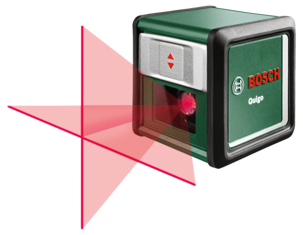Bosch Quigo Basic, krysslaser med universalhållare