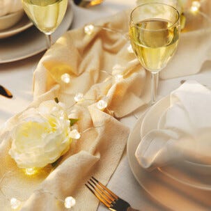 Batteridriven ljusslinga diamant LED Northlight, 2 m