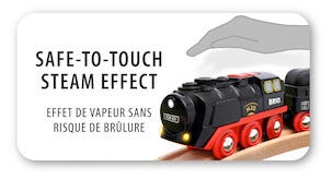 Brio Paristokäyttöinen höyryjuna 33884, yli 3-vuotiaille