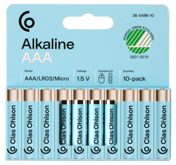 Alkaliskt batteri AAA/LR03 Clas Ohlson