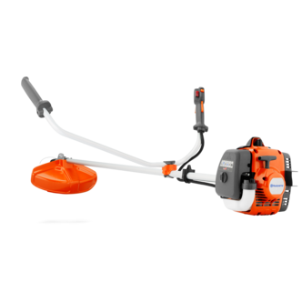 Husqvarna 122R bensindrevet ryddesag med trimmerhode og sele