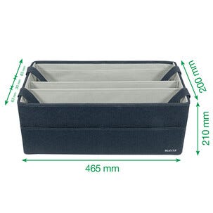 Leitz Office-In-A-Bag oppbevaringsveske til kontor, 3 rom