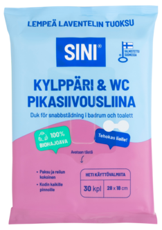 Sini Badrum & WC städservetter, 30-pack