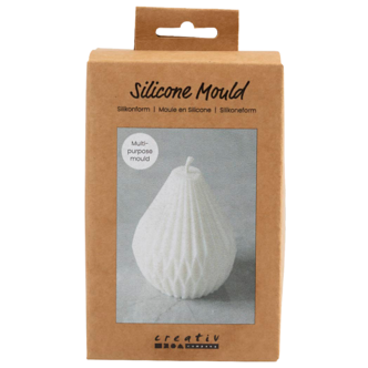 Creativ Company silikonform räfflad droppe för gjutning, 8 cm