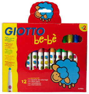 Fiberpennor Giotto BeBe Tusch 12-pack