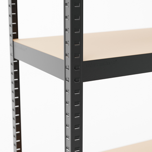 Smal oppbevaringshylle metall, 60x40x180 cm