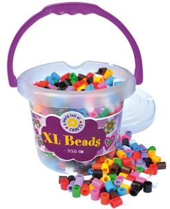 XL-pärlor i hink