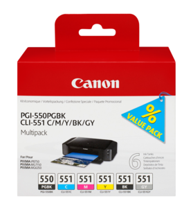 Canon PGI-550 / CLI-551 bläckpatron