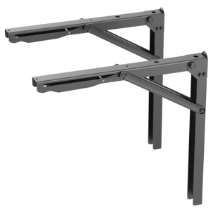 Cocraft Kokoontaitettava metallinen kannatin 58 x 56 cm, 2 kpl