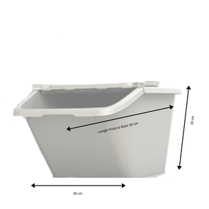 Förvaringsbox med vikbart lock 