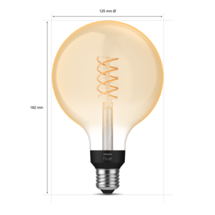 Philips Hue White E27 LED-globepære, 7 W, Bluetooth