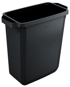 Durabin 60 l søppeldunk, svart