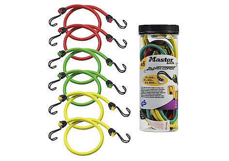 Bagagestroppar Masterlock Twin Wire, 6-pack