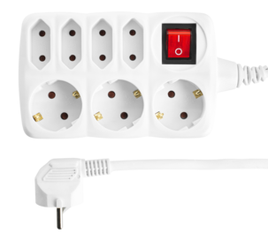 3+4-osainen jatkojohto