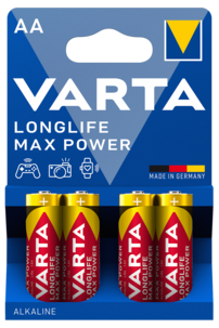 Varta Longlife Max Power AA/LR6-batterier, 4-pakning
