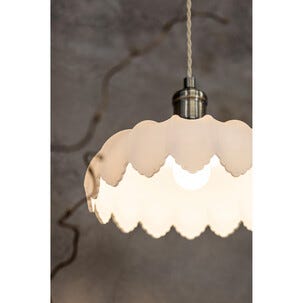 Markslöjd Kurage pendellampa glas och antik mässing-stil