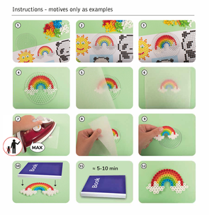 Perleplate for små perler, 3-pakning, fra 5 år