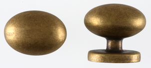 Oval knopp, antik guld