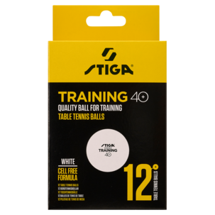 Stiga Training 40+ bordtennisballer, 12-pakning