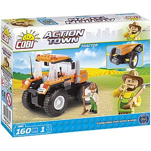 Cobi byggeklosser, traktor