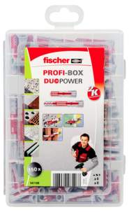 Fischer Profi-Box plugg DuoPower kort, lång, 150 delar