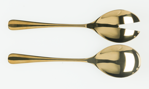 Salatbestikk gull 2 deler