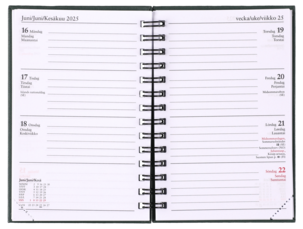 Veckokalender 2024 / 2025 A6, spiralbunden
