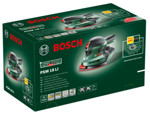 Bosch PSM 18 LI Monitoimihiomakone ja hiomapaperi