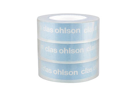 Genomskinlig tejp, kontorstejp, 3-pack