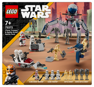 LEGO Star Wars Kloonisoturin ja taisteludroidin taistelupakkaus 75372, yli 7-vuotiaille