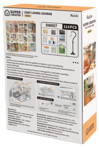 Rolife Super Creator miniatyrrum Cozy Living Lounge, från 14 år