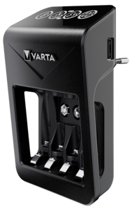 Varta LCD Plug Charger+ batteriladdare, 2600 mAh