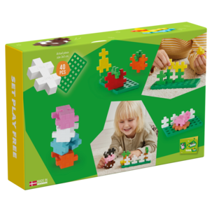 Plus Plus BIG Activity Set Farm 40 bitar, från 1 år